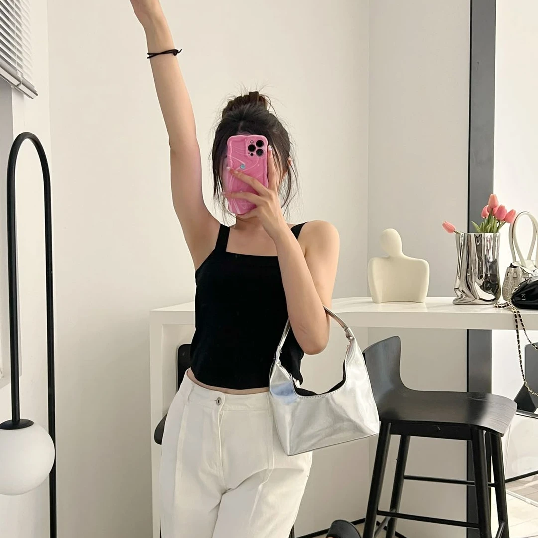 H101 宽肩带针织吊带