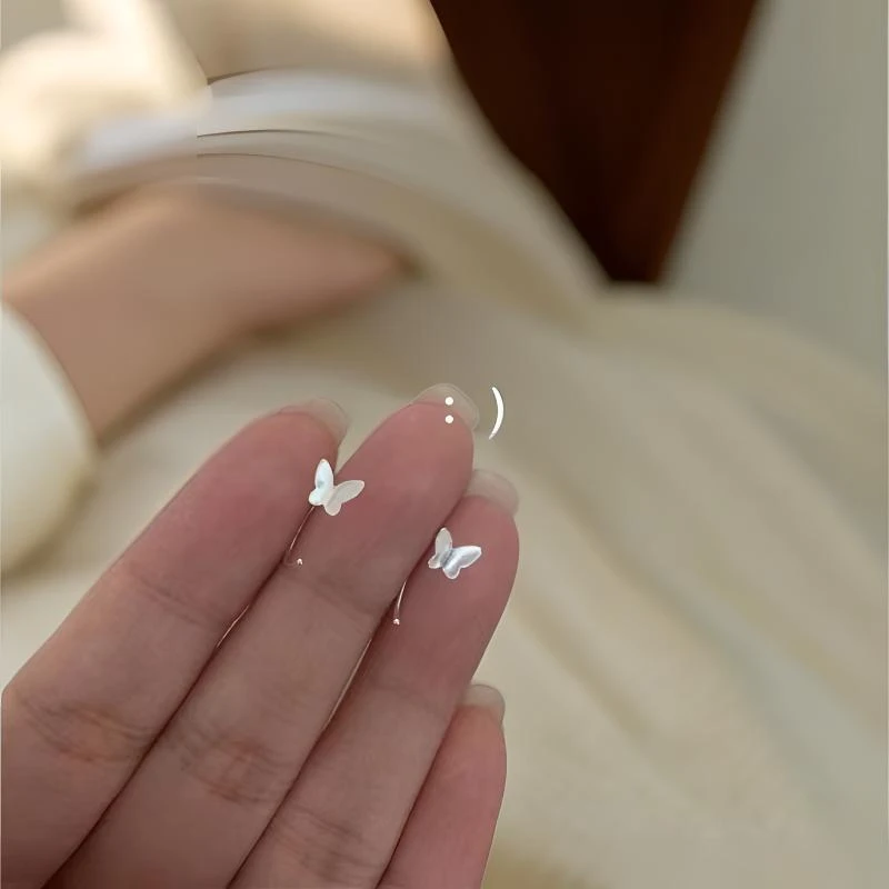 Dailysurprise 足银耳饰 999半圆防丢耳钉养耳洞礼物素款