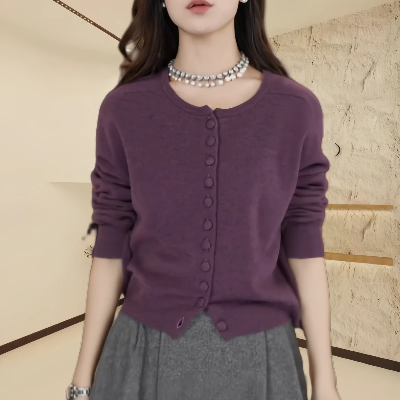 2025秋季新款洋气长袖宽松时尚休闲开衫外套百搭显瘦长袖穿搭上衣