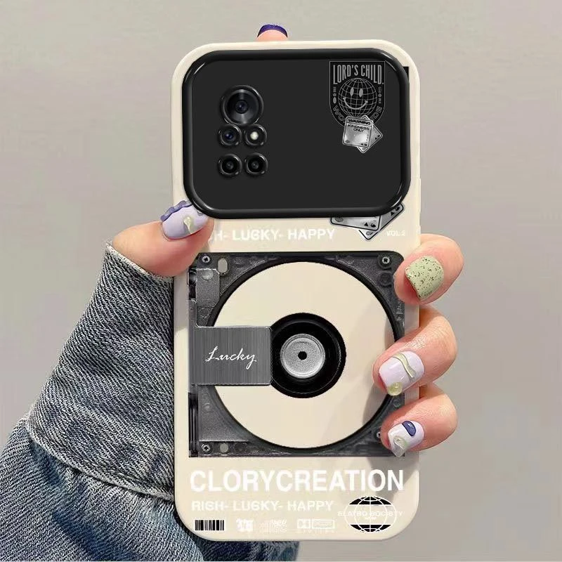 CD唱片华为nova8手机壳新款nova8SE保护套大视窗nova8Pro全包硅胶