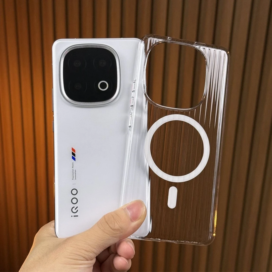 瓦楞适用iQOO13手机壳磁吸光栅高透不发黄pc硬壳iq00爱酷13保护套