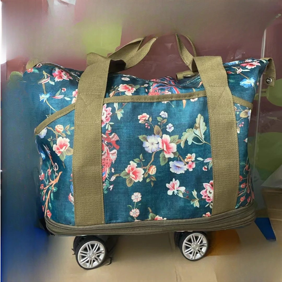 006大容量收纳手提滑轮包