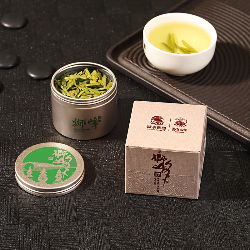 狮峰牌明前特级龙井茶叶绿茶老茶树品鉴罐装8g