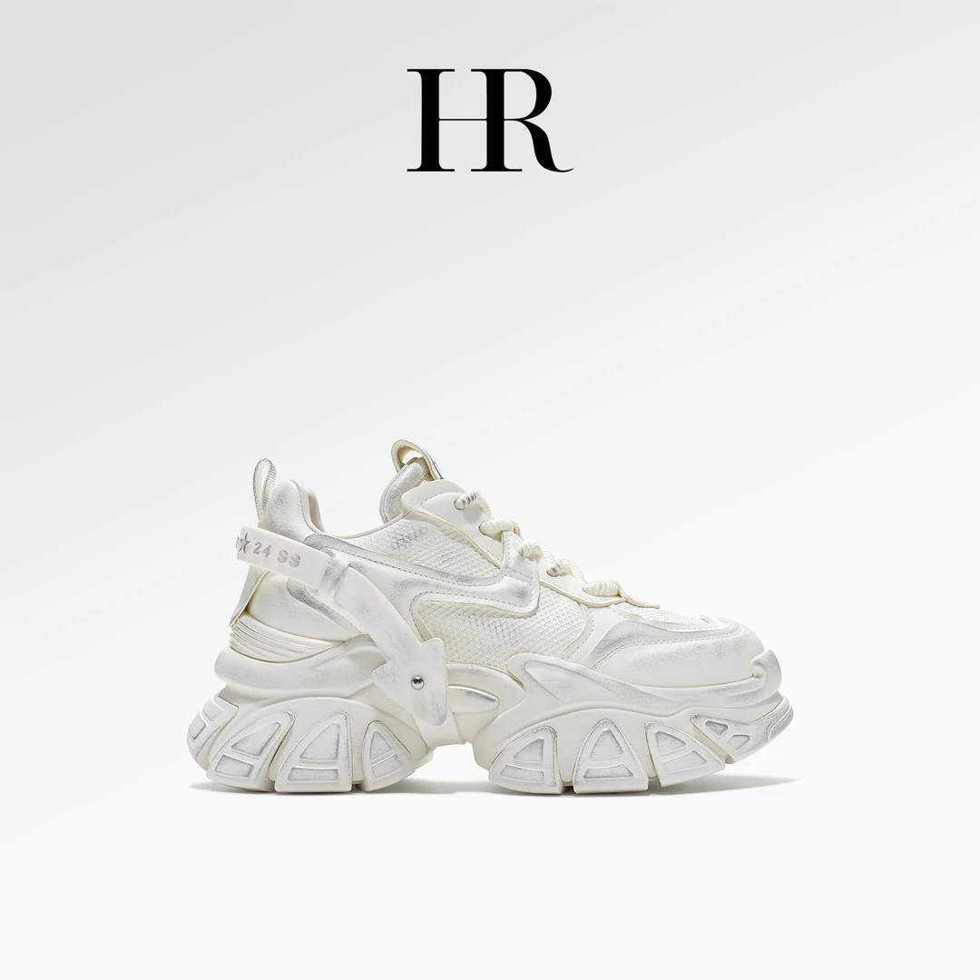 HR/赫莲娜【工艺境尚】2025新款增高小白鞋爆款百搭休闲运动鞋