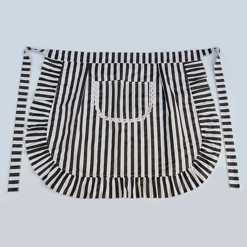 纯棉半身围裙女夏季薄款透气2023新款小围腰厨房家务防水防污韩版