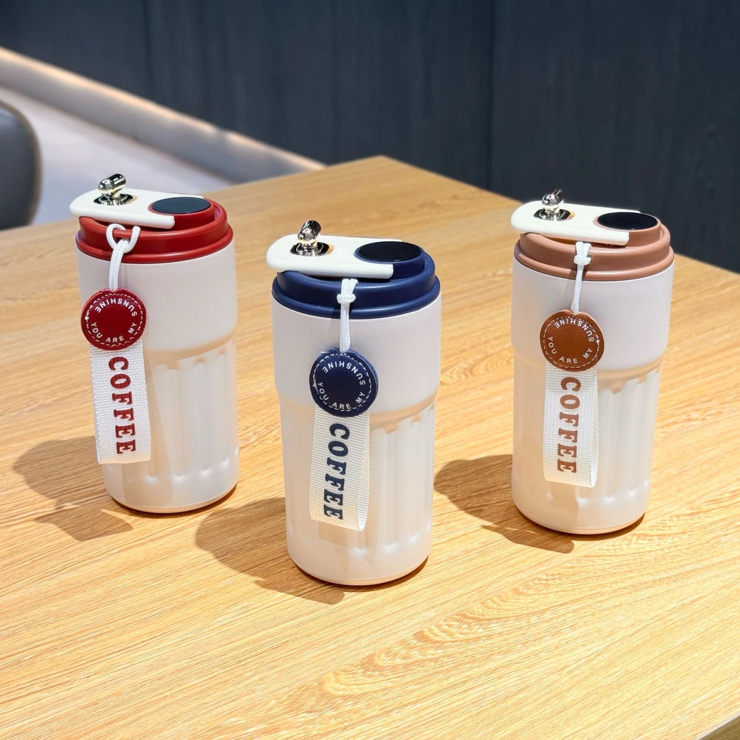 【新疆包邮】潮流多色随行咖啡杯304保温杯410ml家用办公保温杯