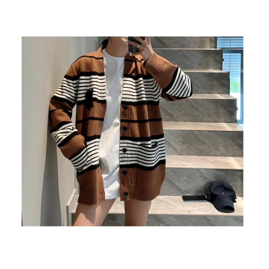 GLMPH-BNFS【BB毛衣】宽松毛衣长袖休闲百搭情侣中性T恤-255