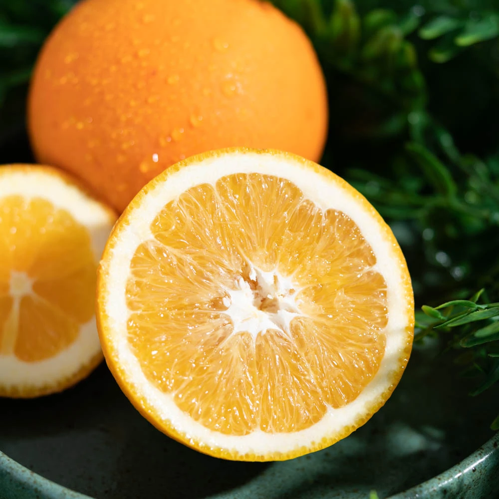有机赣南脐橙汁水丰富风味浓郁酸甜皮略厚表面有花斑8.5斤 顺丰