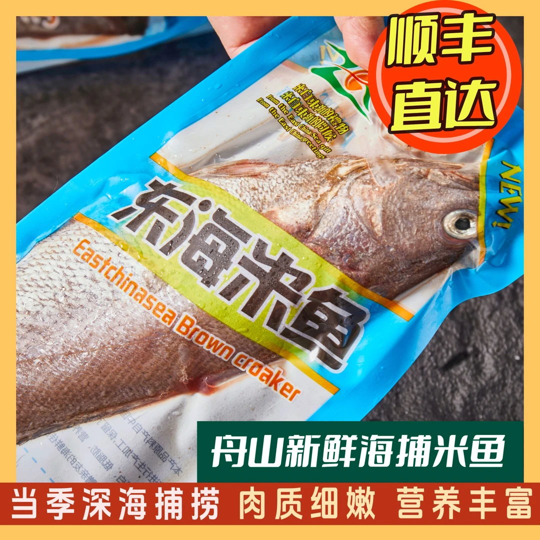 东海野生米鱼新鲜米鱼活冻鱼清蒸红烧米鱼船东米鱼7两以上/条