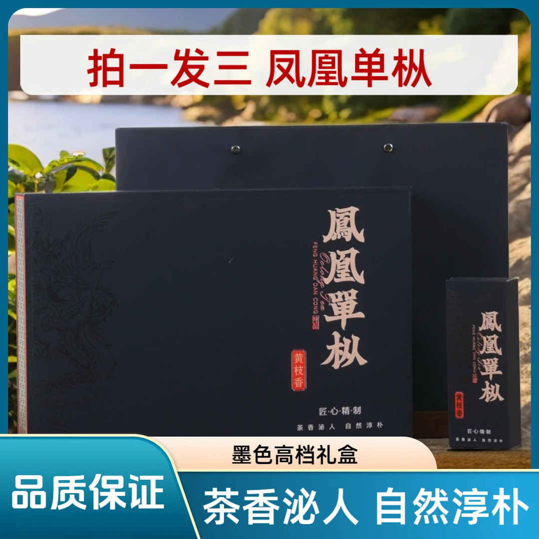 拍一发三 凤凰单枞 墨色高档礼盒 黄枝香 乌龙茶