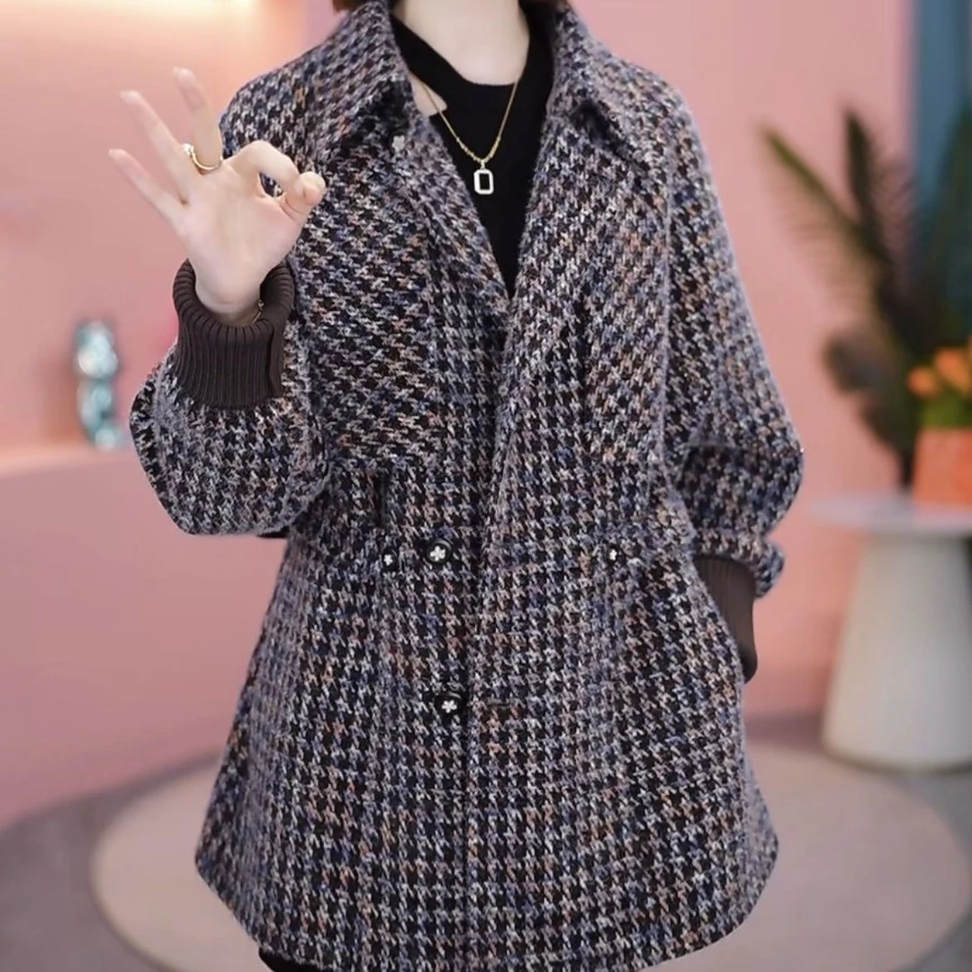 轻奢加厚保暖雪尔绒2024冬季新款时尚洋气高级设计感加厚保暖外套