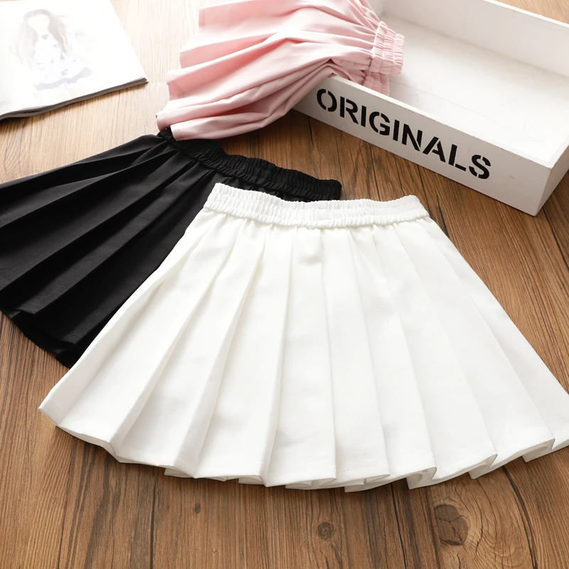 女童夏季学院百褶半身裙 洋气百搭女孩韩版防走光短裙