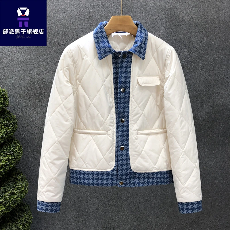 小个子秋冬棉服短款保暖新款棉袄拼接轻薄休闲冬季外套小香风棉衣