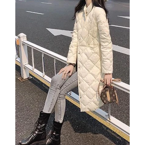 【当季爆款】轻薄款羽绒服女中2023秋冬新款韩版棉外套潮清仓反季立