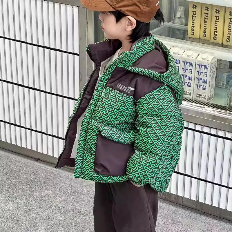 童装亲子一家装儿童羽绒服秋冬款2024新款男女童白鸭绒兄妹六色装