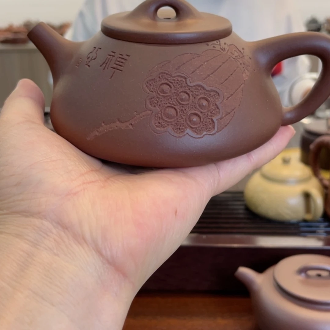 【闪购商品】紫泥茶壶阿*子冶石瓢手工制作
