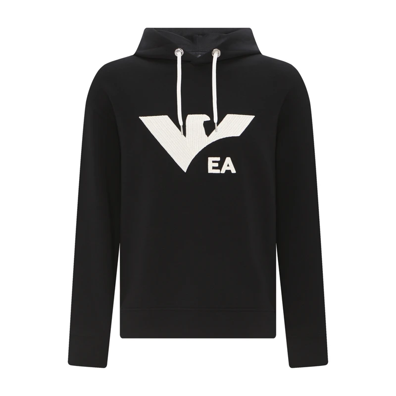 Emporio Armani/安普里奥·阿玛尼男士时尚刺绣鹰标奢侈品连帽卫衣