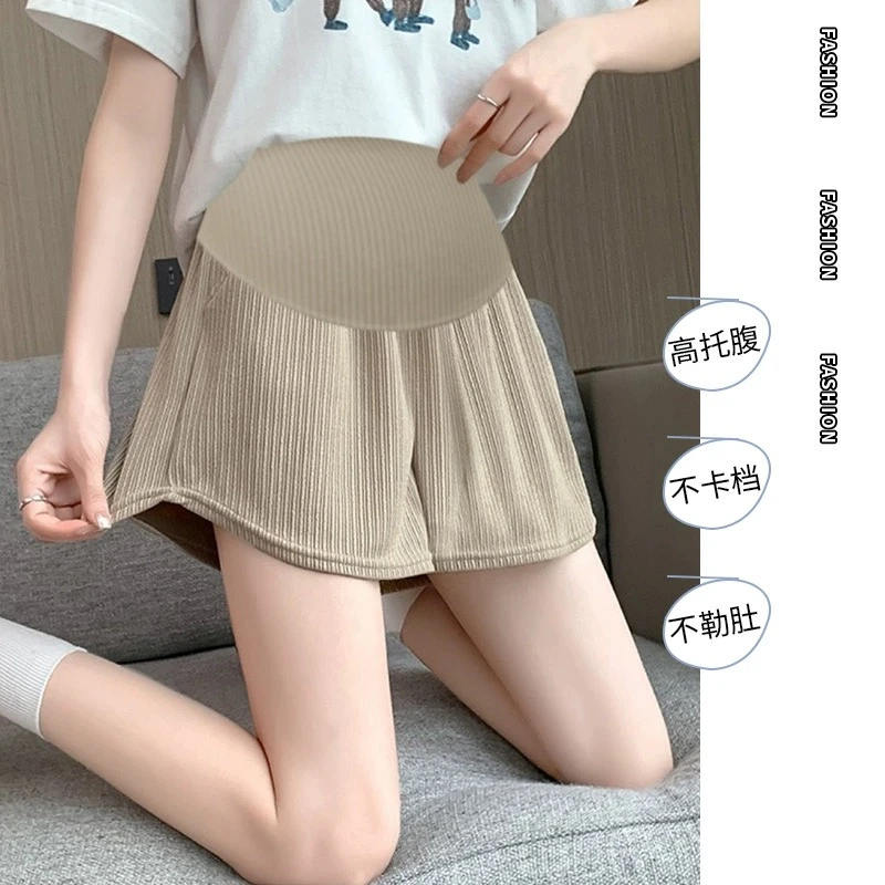 孕妇短裤春夏季外穿打底裤子宽松阔腿裤休闲运动裤子薄款5023