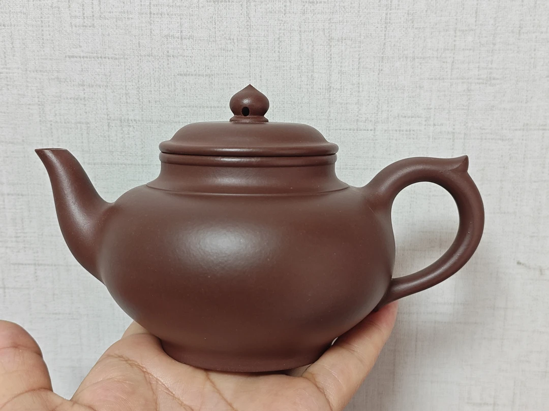 笑樱紫砂壶✔泥料50目底槽青✔容量280ml✔半手工