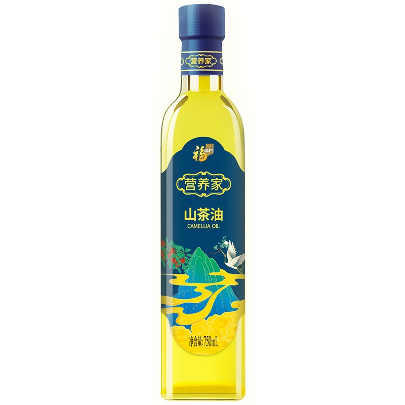 福临门营养家山茶油750ml物理压榨家用食用油健康营养油中粮出品