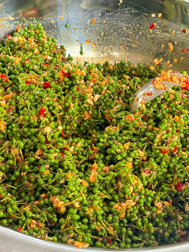 湖北恩施特产新鲜野生山胡椒特色即食香辣木姜子下饭菜包邮500克