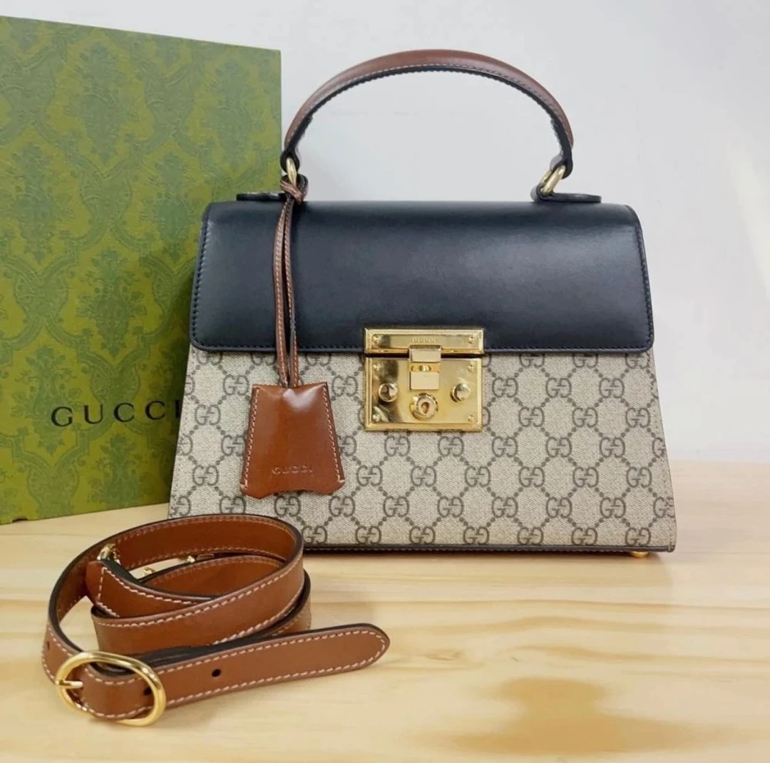 99新 GUCCI/古驰 /古驰月光宝盒手提包/655499