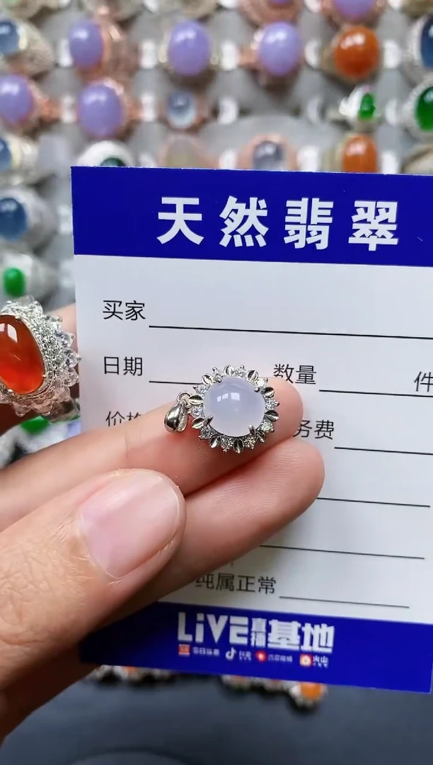 【闪购商品】翡翠颈饰银S925镶嵌0579