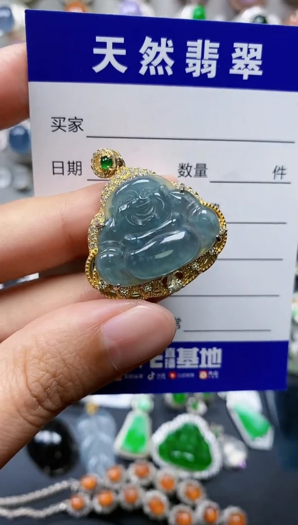 【闪购商品】翡翠颈饰银S925镶嵌0359