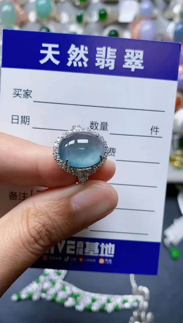 【闪购商品】翡翠戒指银S925镶嵌0551
