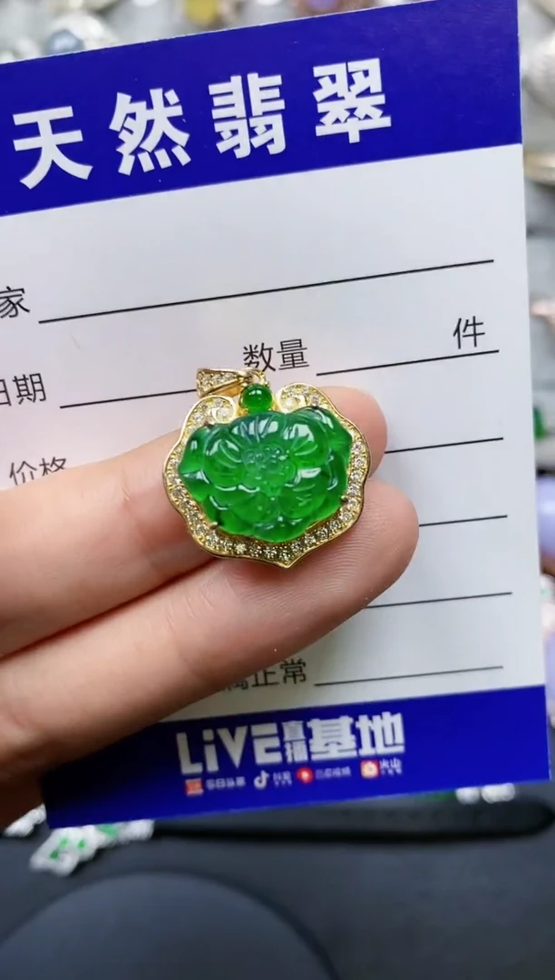 【闪购商品】翡翠颈饰银S925镶嵌0424