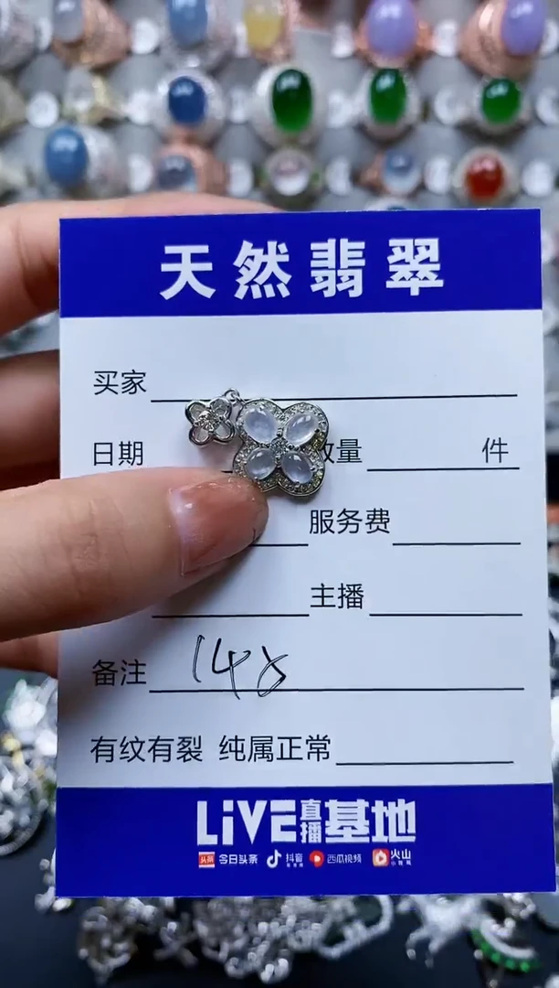 【闪购商品】翡翠颈饰银S925镶嵌0145