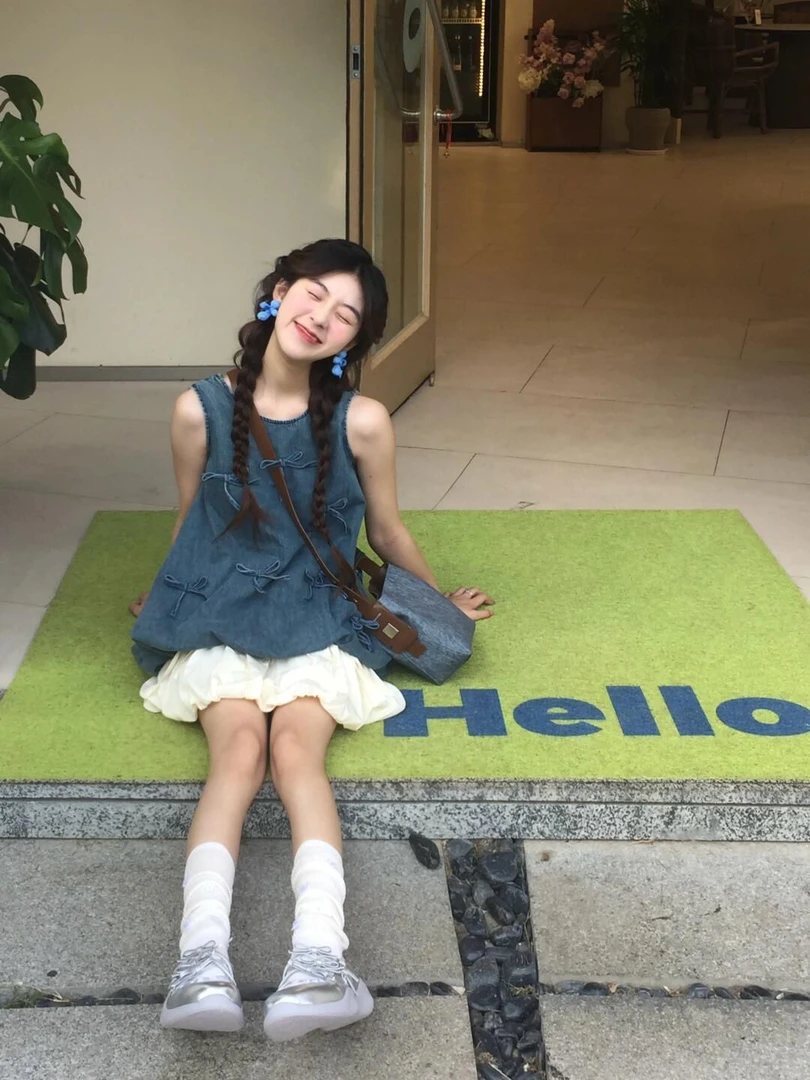 夏装搭配一整套韩系穿搭多巴胺设计感法式甜美绝美连衣裙子两件套