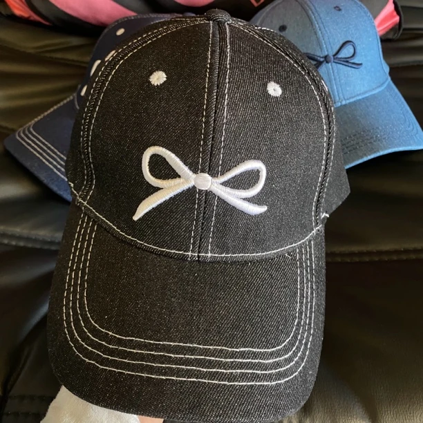 0187 福利款前印蝴蝶结休闲百搭棒球帽