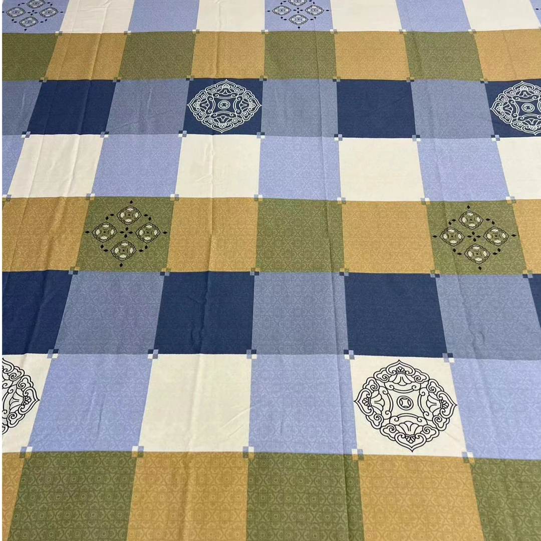 优选澳绒磨毛加厚面料柔软亲肤--[经典黄格]