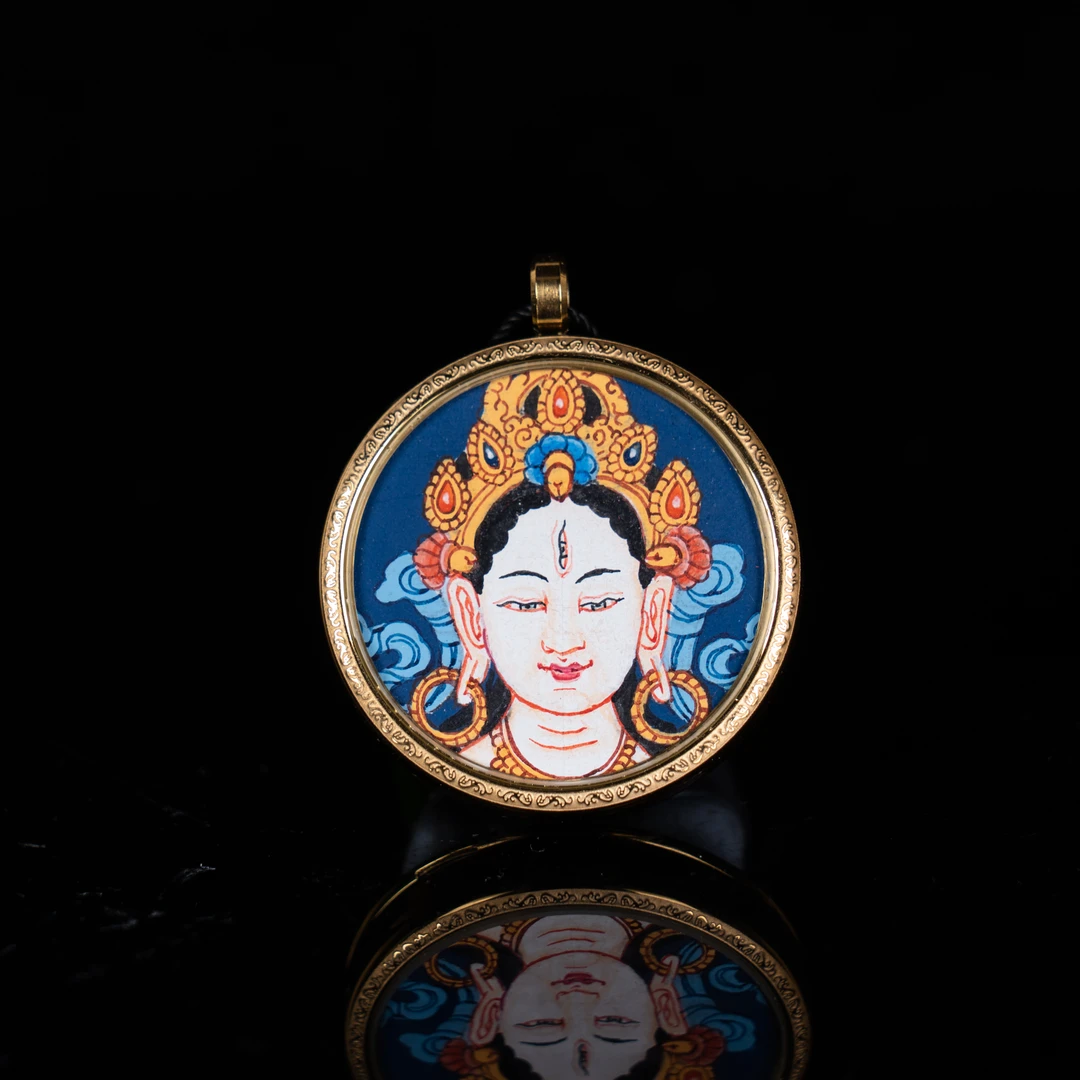 尼泊尔纯手绘小卡-白度