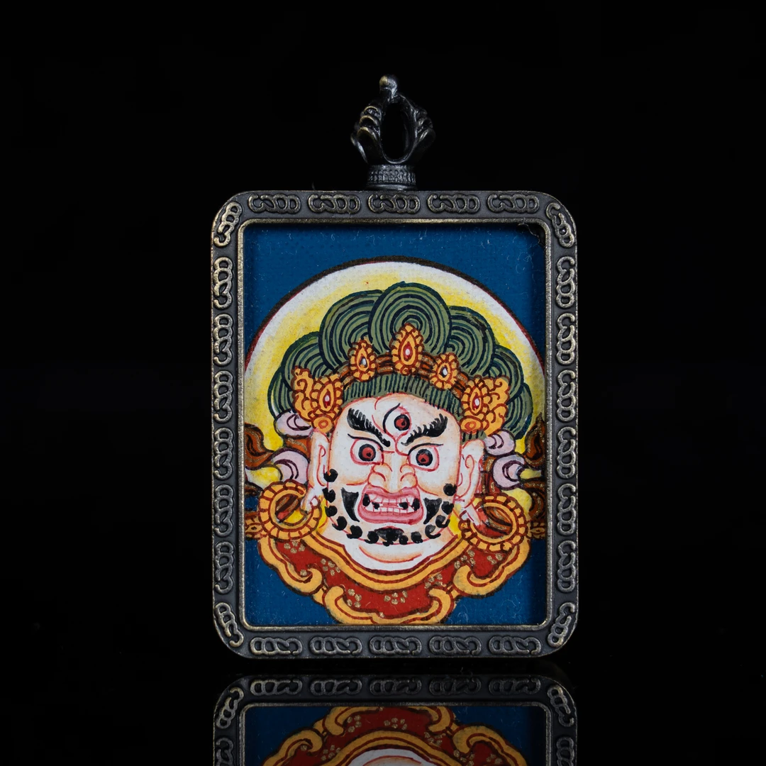 尼泊尔纯手绘小卡-白c