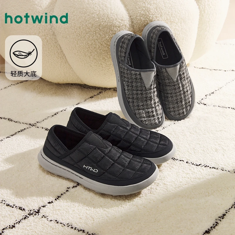 热风2024年冬季新款男士时尚家居鞋H31M4420