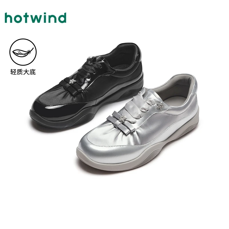 热风2024年秋季新款女士时尚休闲鞋H01W4310