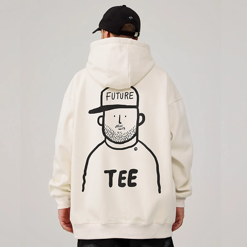 2024新款加绒胖子卫衣男潮ins美式潮牌宽松加肥加大码连帽春秋季