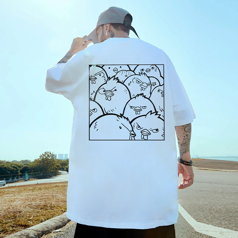 200斤以上重磅300g潮牌T恤胖子ins短袖男士加肥加大码男装半袖夏