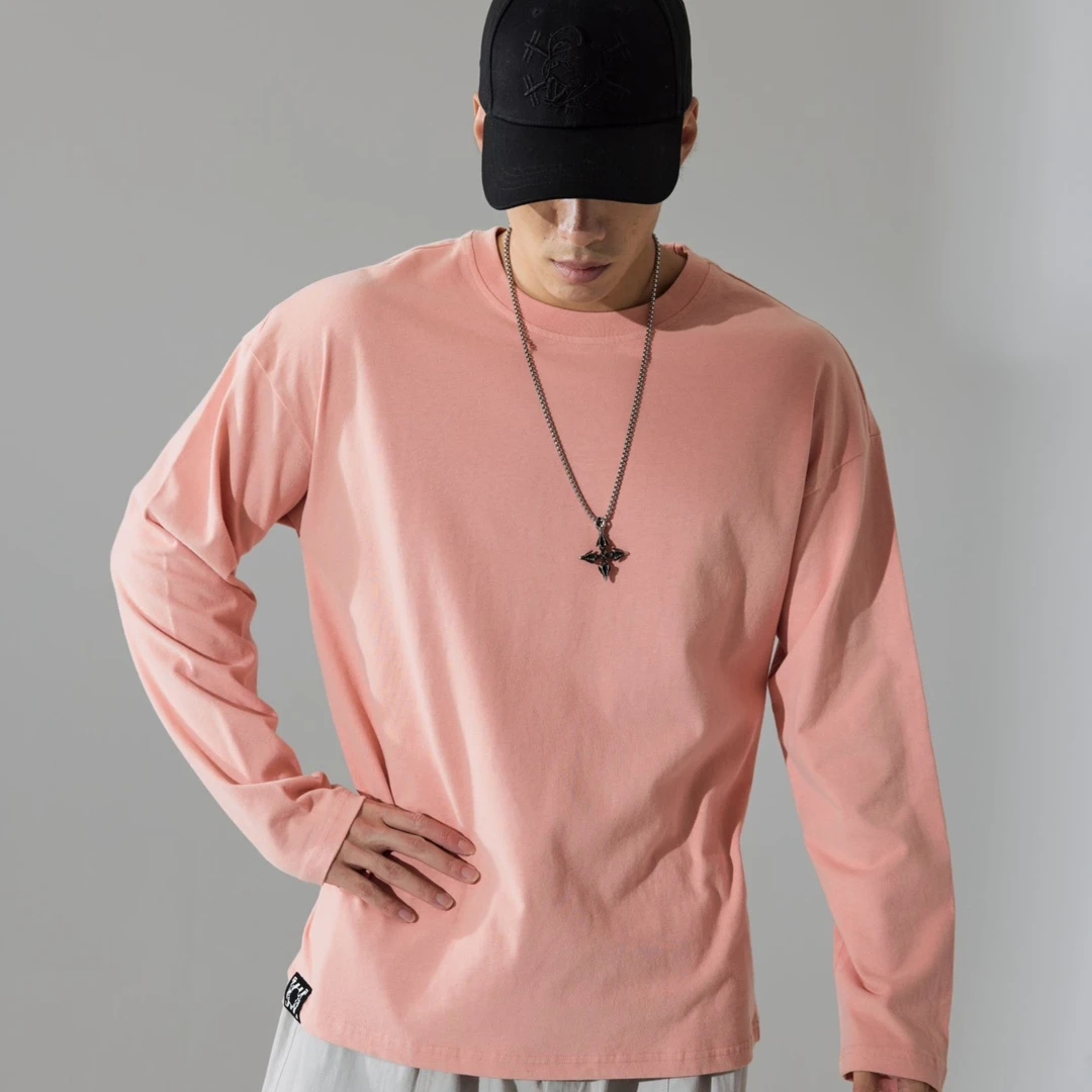 肌肉狗 运动卫衣长袖 健身衣服宽松圆领秋季情侣印花男女时尚纯色