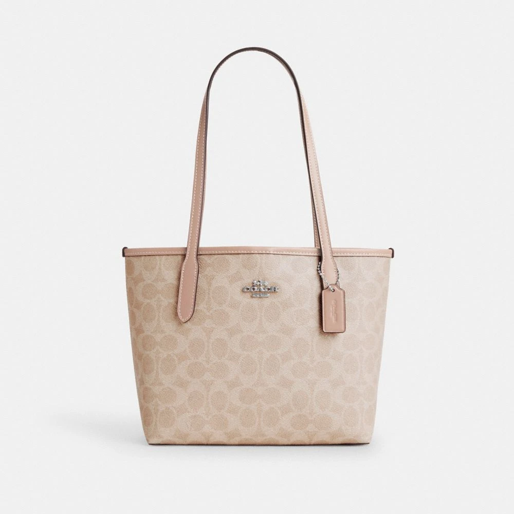 COACH/蔻驰CITY女士经典印花手提单肩包托特包 CU759 香港直发