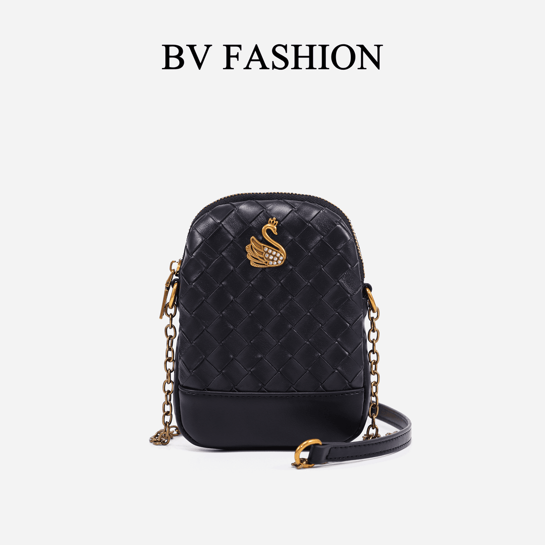 BV FASHION时尚经典手机包女士百搭斜挎小包DX24075883黑色