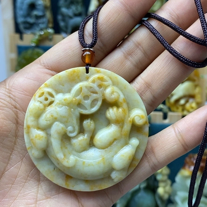 【闪购商品】蛇纹石玉挂件未镶嵌