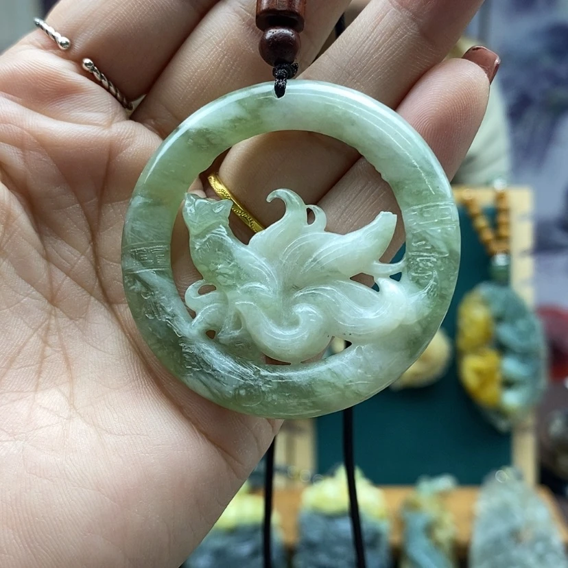 【闪购商品】蛇纹石玉挂件未镶嵌