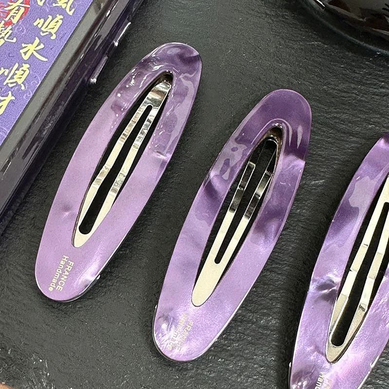 【珠光紫色】刘海发夹侧边夹大号BB发卡后脑勺卡子头饰碎发夹女