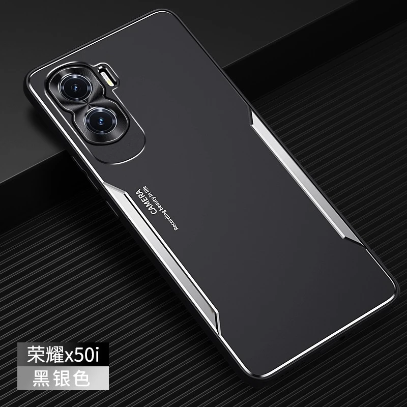 荣耀X50I手机壳金属铝合金x50i全包防摔背板男士新磨砂个性潮牌