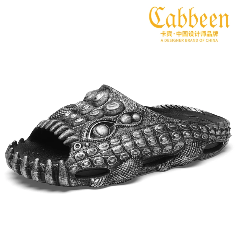 卡宾潮牌拖鞋男士室内居家一字拖夏外穿休闲凉鞋男沙滩鞋户外凉拖