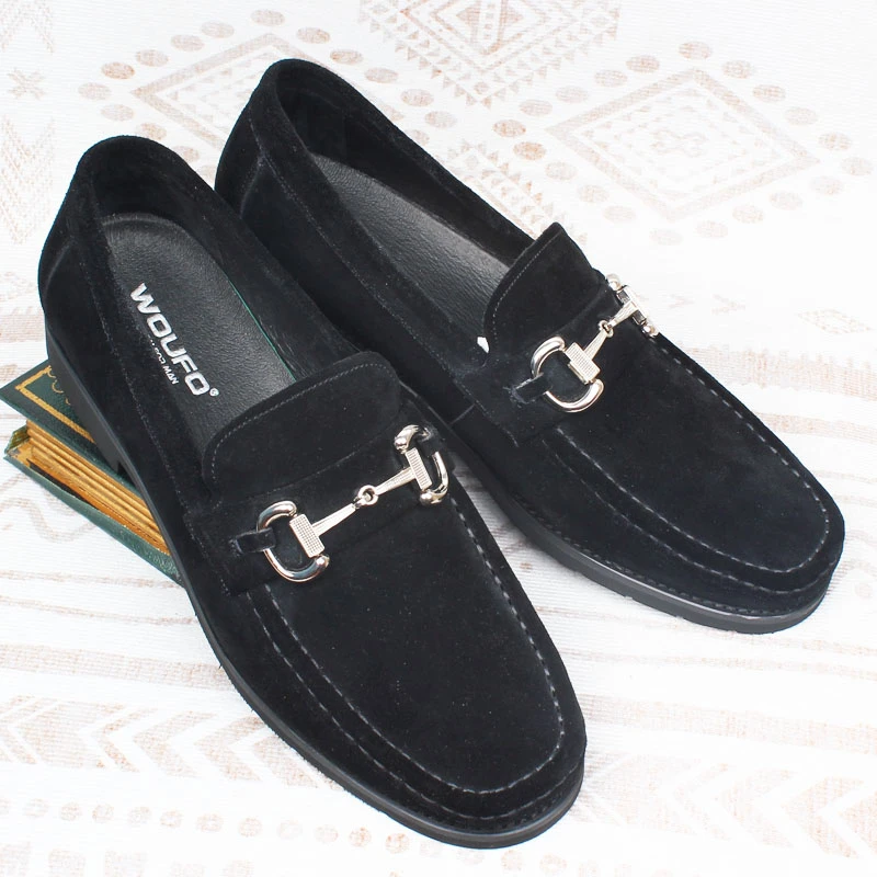 男鞋年新款一脚蹬小白鞋男夏季透气板鞋皮休闲皮鞋单鞋百搭黑色