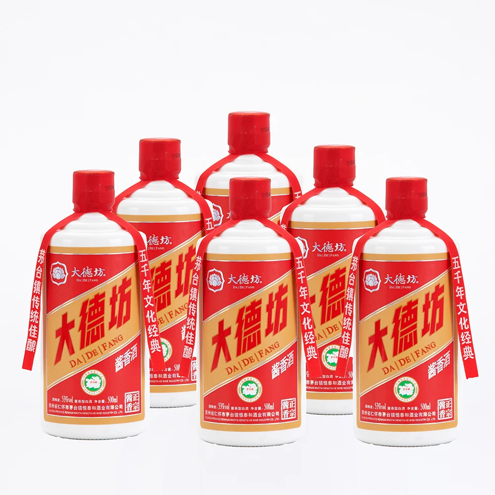 大德坊贵州茅台镇正宗大曲酱香贵州大德坊酒53度500ml/瓶X6瓶